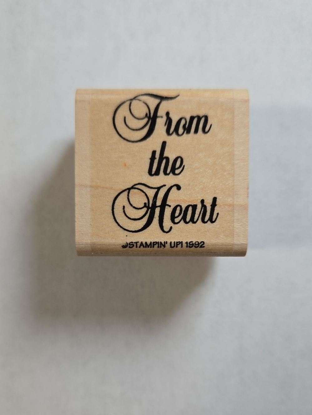 Stampin' Up! From the Heart Wooden Stamp